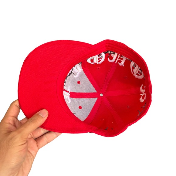 Designer Embroidered Fitted Cap LIQUOR Brand Barbwire Mens 7 1/4 - Picture 5 of 6